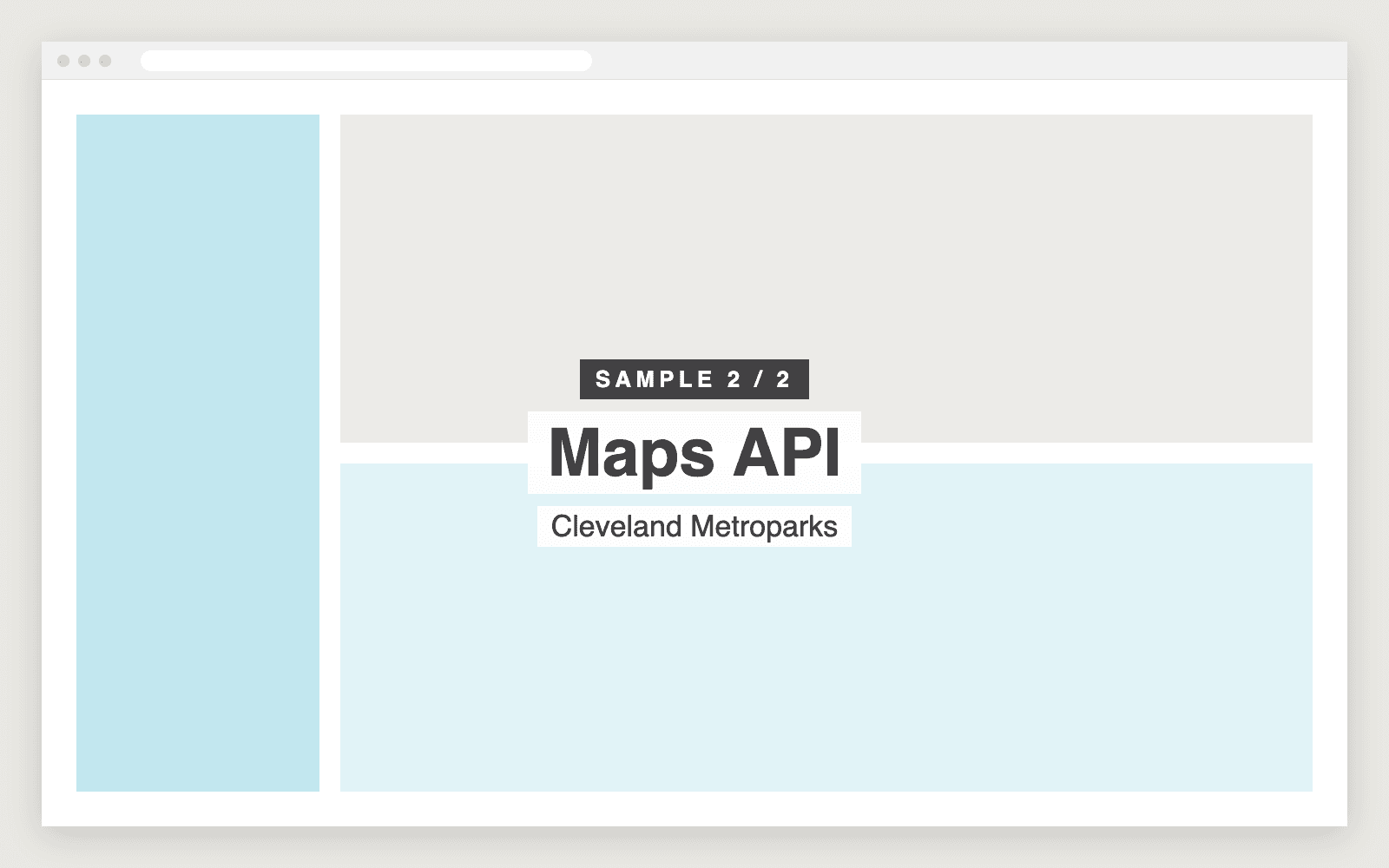 Sample screenshot 2 of Maps API