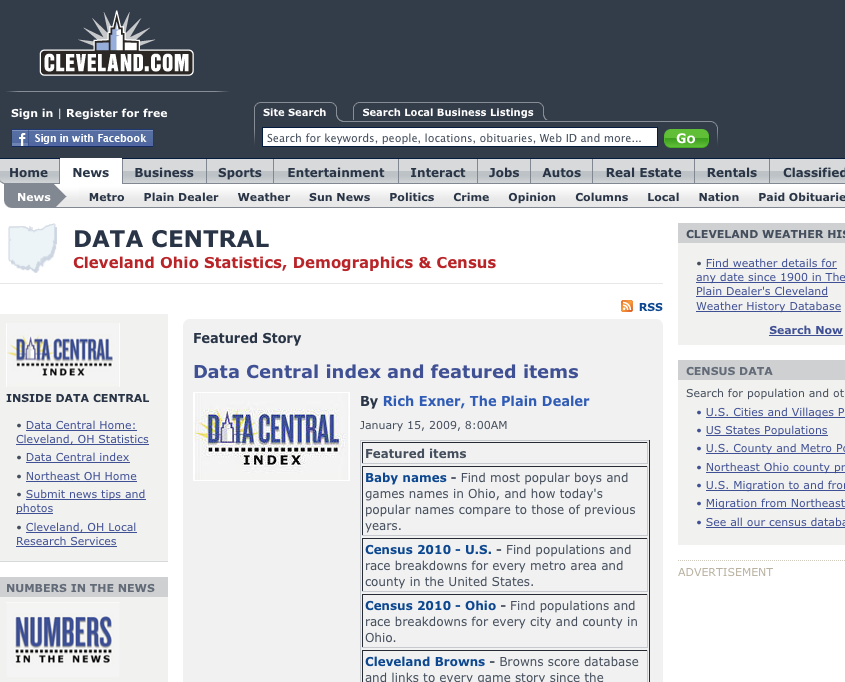 Cleveland.com Data Central